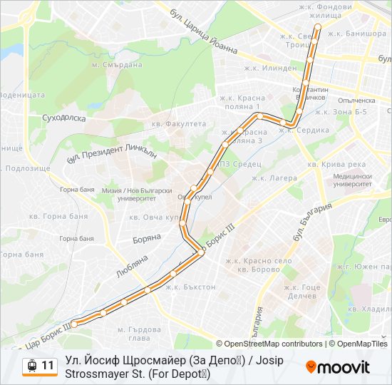 11 Light Rail Line Map