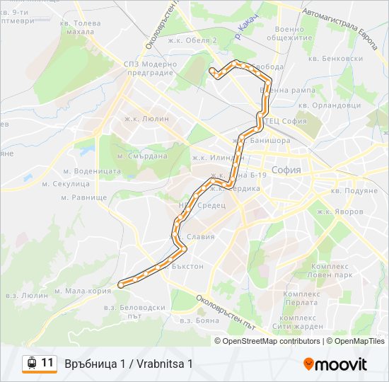 11 Light Rail Line Map