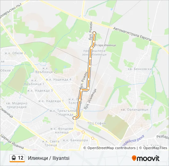 12 Light Rail Line Map