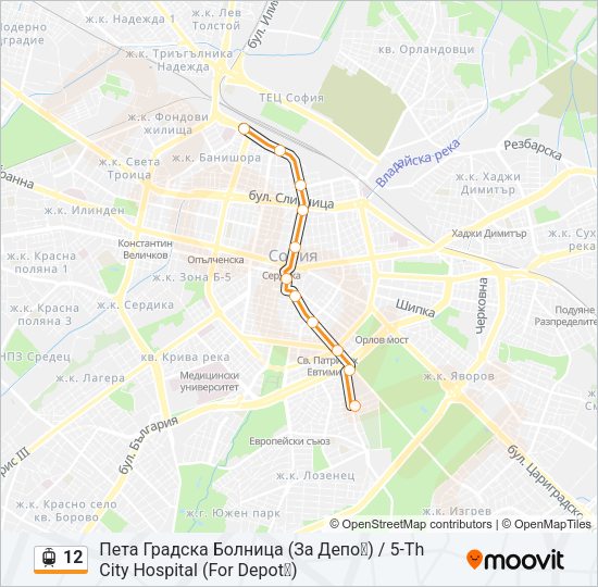 12 Light Rail Line Map