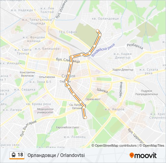 18 Light Rail Line Map