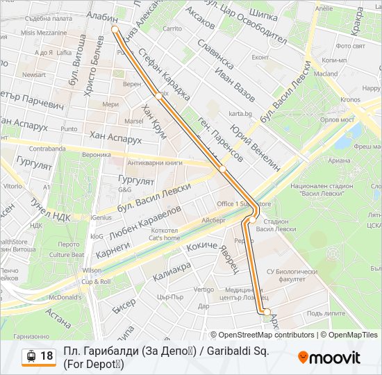 18 Light Rail Line Map