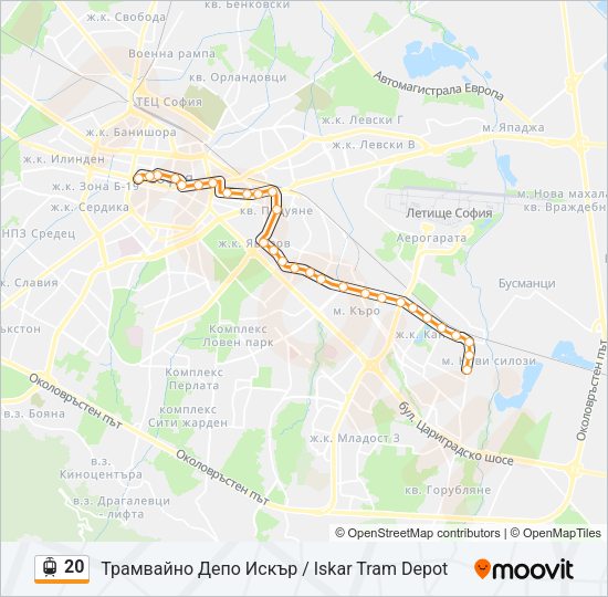20 Light Rail Line Map