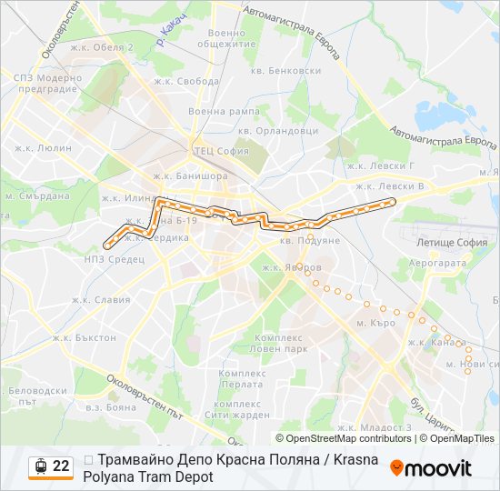 22 Light Rail Line Map