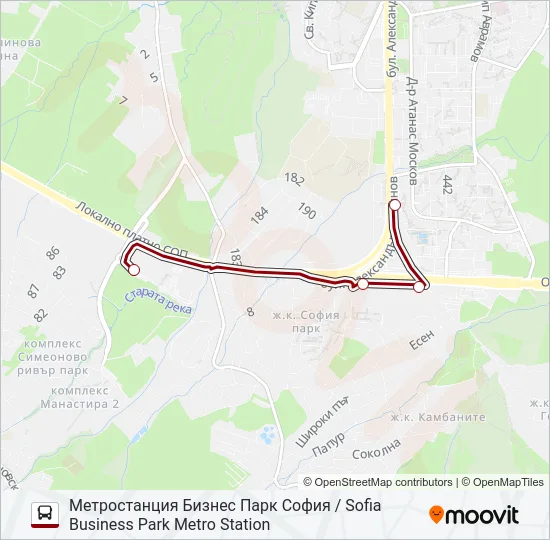 Автобус RING MALL: карта маршрута