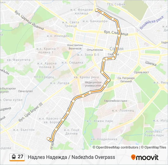 27 Light Rail Line Map