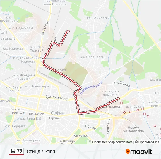 79 Bus Line Map