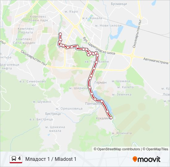 Маршрут 4 автобуса электросталь на карте с остановками