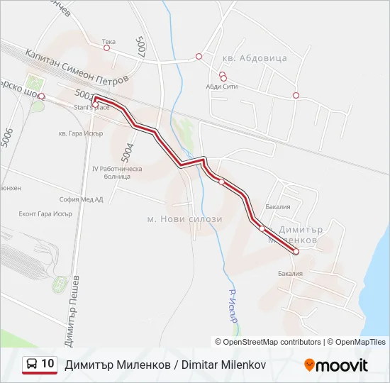10 Bus Line Map