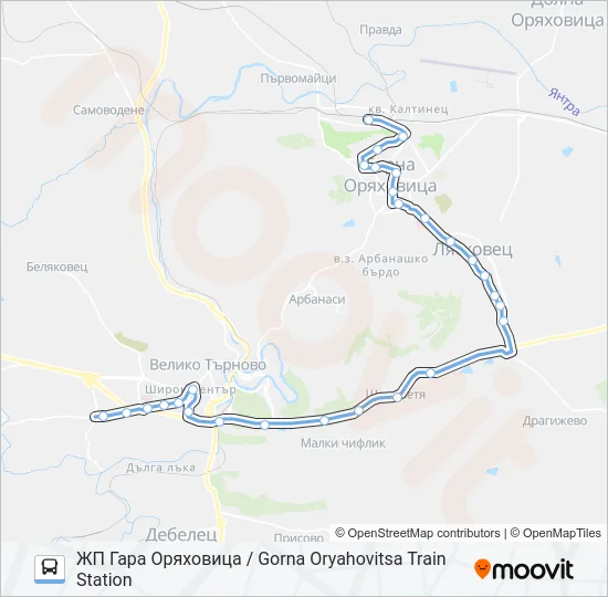 Автобус МАРШРУТКА: карта маршрута