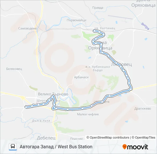 МАРШРУТКА Bus Line Map