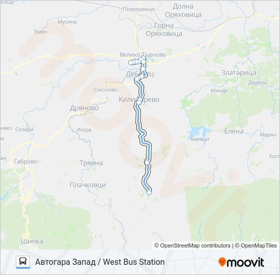 МИШЕМОРКОВ ХАН Bus Line Map