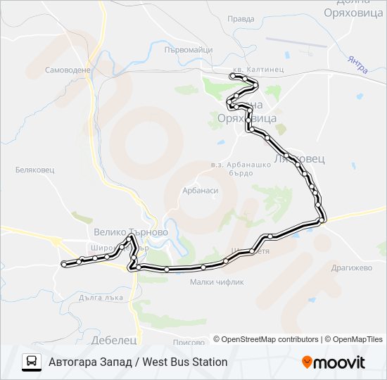 МАРШРУТКА Bus Line Map