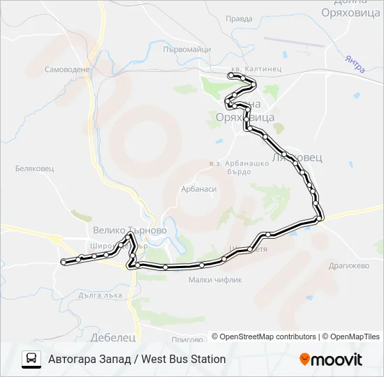 МАРШРУТКА Bus Line Map