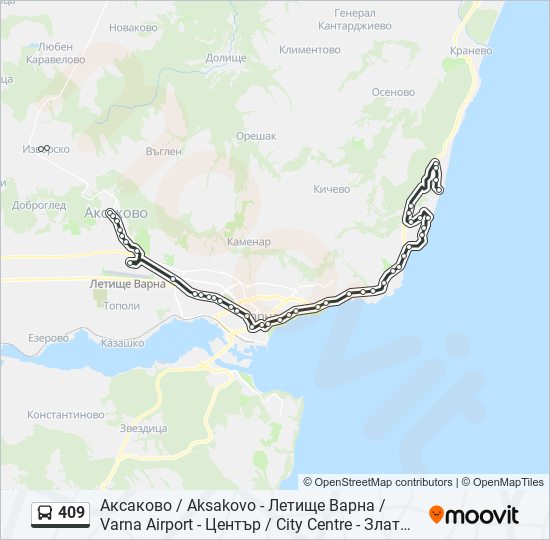  409: карта маршрута