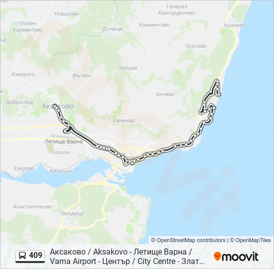  409: карта маршрута