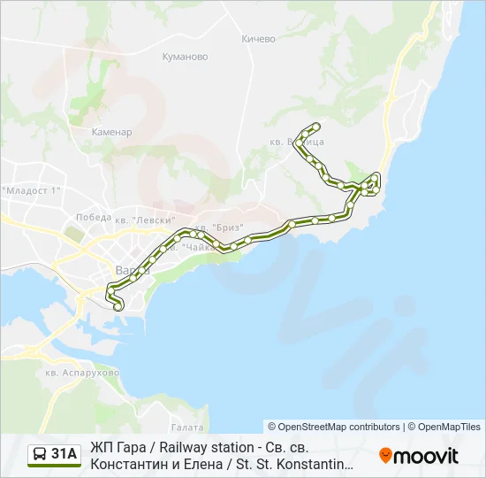 31A Bus Line Map