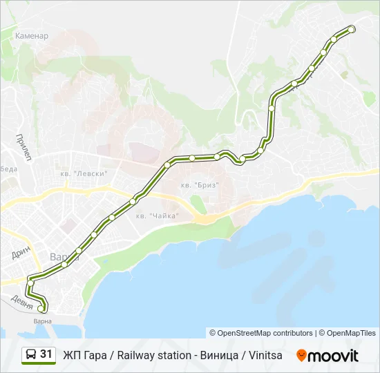 31 Bus Line Map