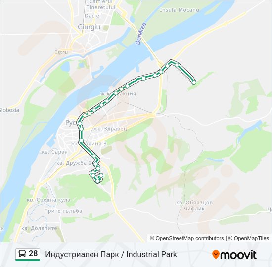 28 Bus Line Map