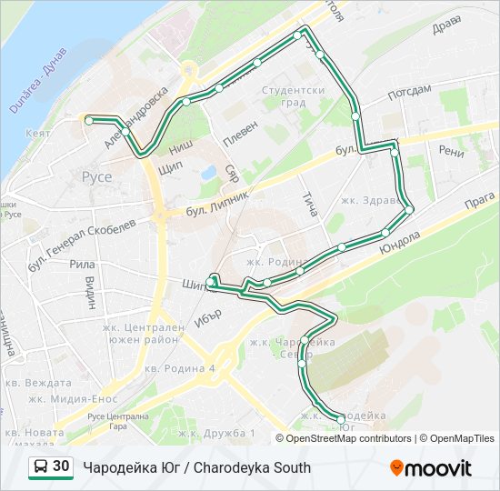 30 Bus Line Map