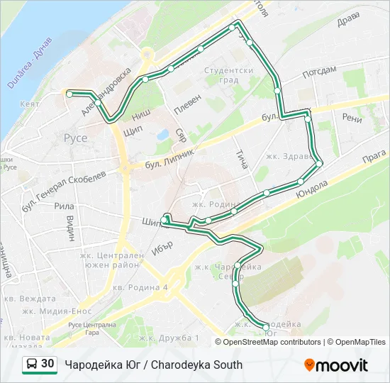 30 Bus Line Map