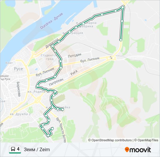 4 Bus Line Map