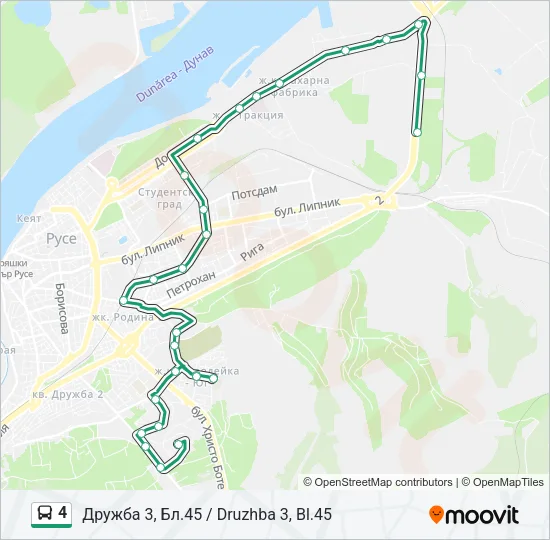 4 Bus Line Map