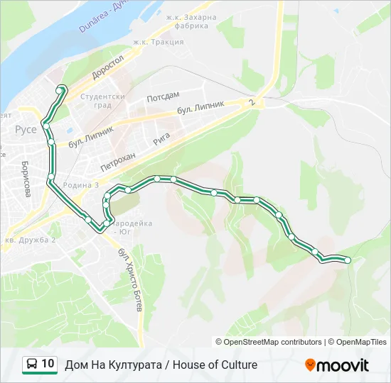 10 Bus Line Map