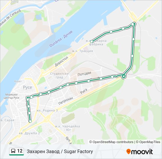 12 Bus Line Map