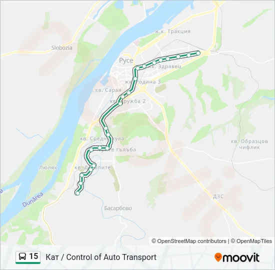 15 Bus Line Map