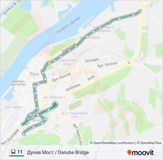 11 Bus Line Map