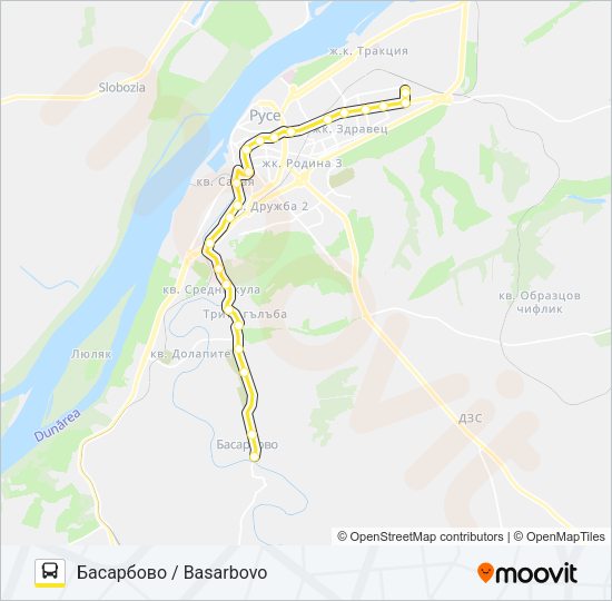 БАСАРБОВО / BASARBOVO автобус Карта на Линията