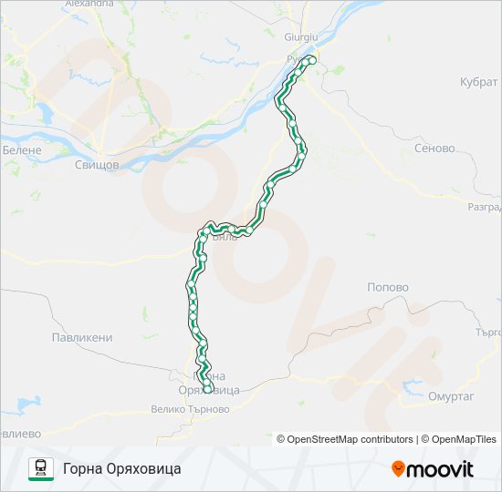 ПВ 40111 Train Line Map