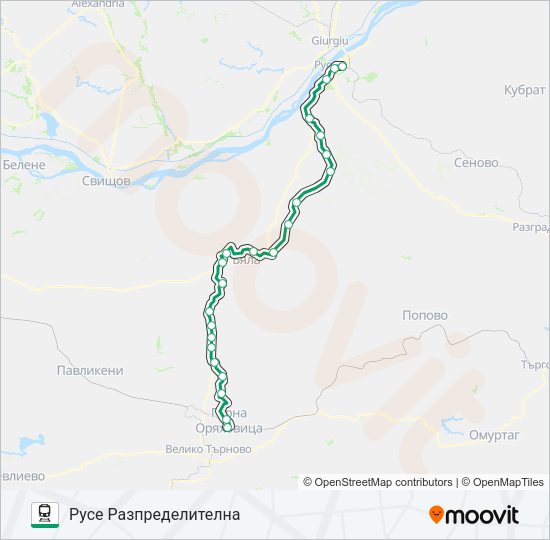 ПВ 40112 Train Line Map