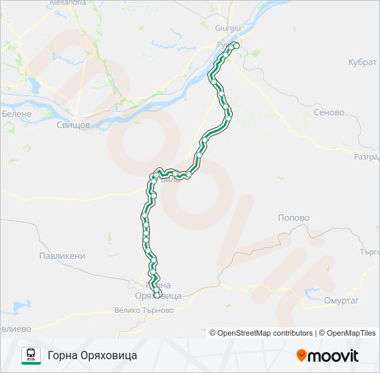 ПВ 40113 Train Line Map