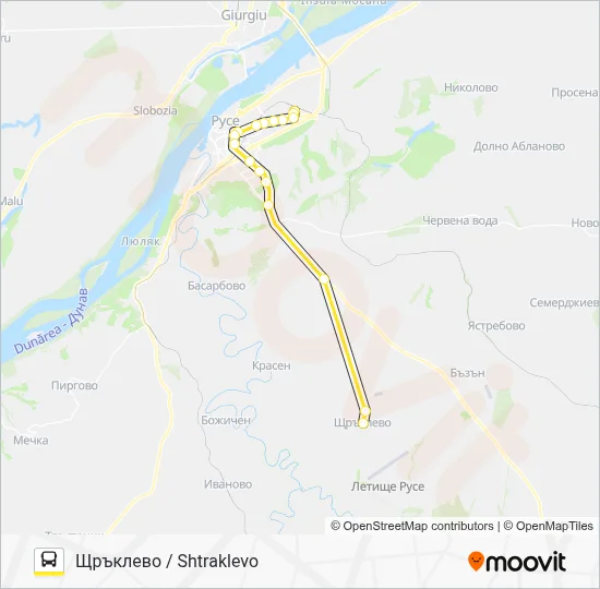 SHTRAKLEVO Bus Line Map