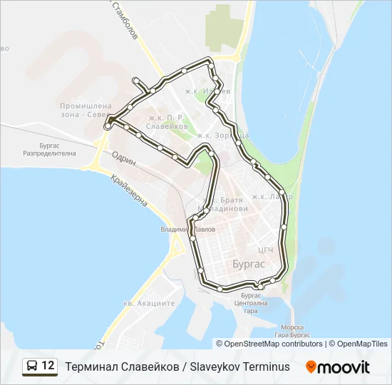12 Bus Line Map