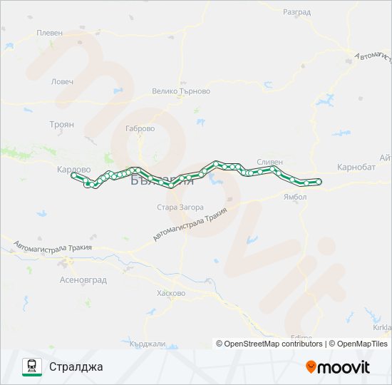 ПВ 30131 Train Line Map