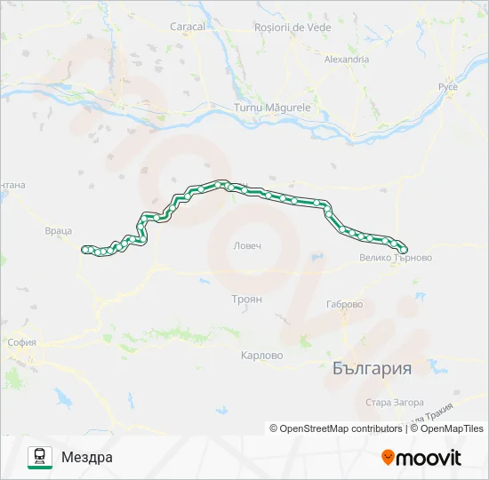 ПВ 20132 Train Line Map