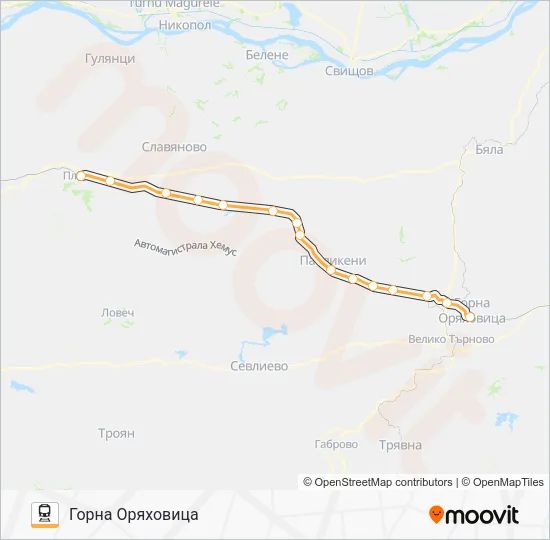 КПВ 20241 Train Line Map