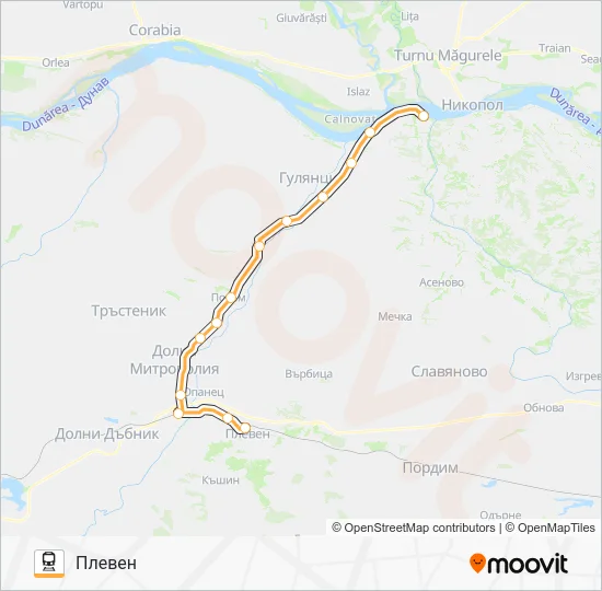 КПВ 23207 Train Line Map