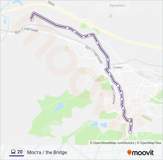 20 Bus Line Map