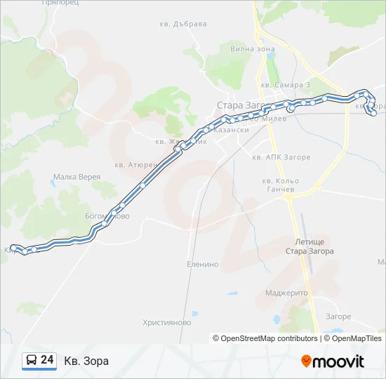 24 Bus Line Map