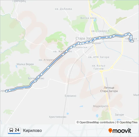 24 Bus Line Map