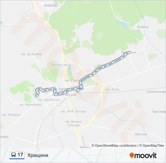 17 Bus Line Map