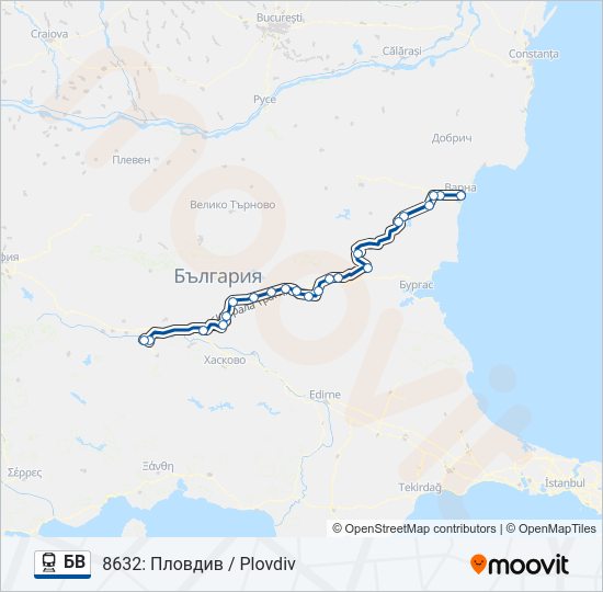  БВ: карта маршрута