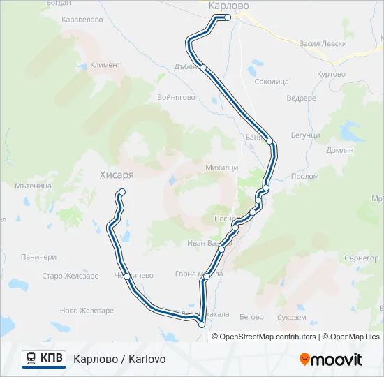 КПВ  Line Map