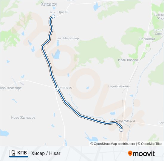 КПВ  Line Map