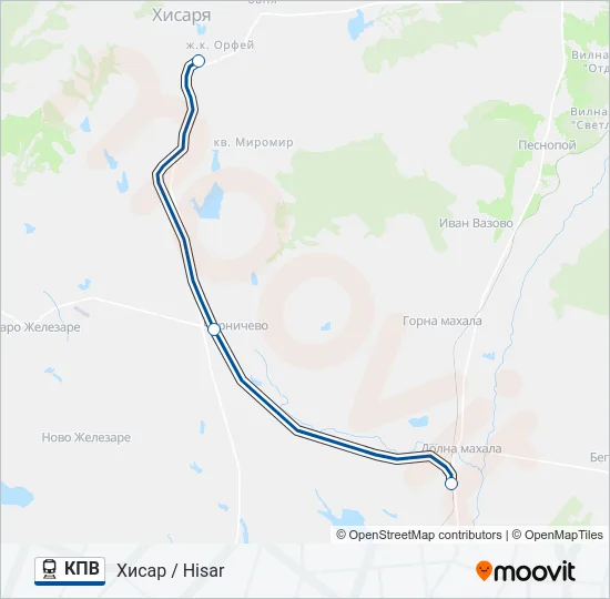 КПВ  Line Map