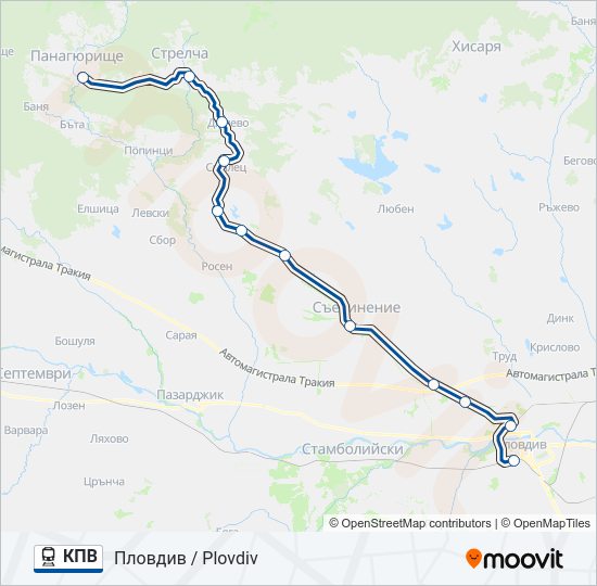 КПВ  Line Map